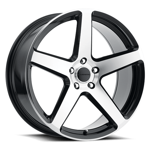 [63163] 20X8.5 LIQUID METAL GEN X 5X100 40MM C.B 73.1 GLOSS BLACK MACHINE FACE