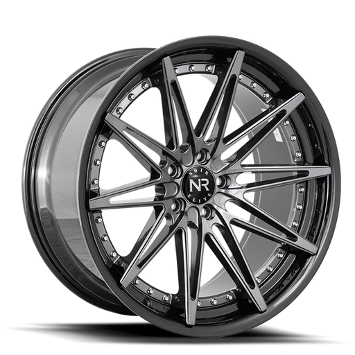 [NR10820855112-35GMBL] 20X8.5 NOIR ELITE NO 108 5X112 35MM C.B 66.56 GUNMETAL W/GB LIP