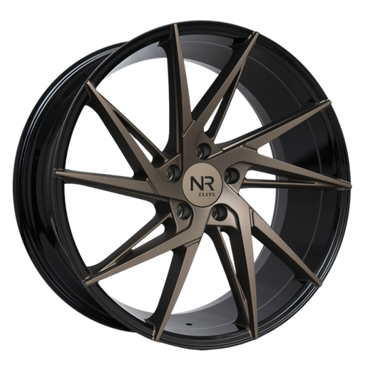 [NR11220855120-35BFBL] 20X8.5 NOIR ELITE NO 112 5X120 35MM C.B 72.56 BRONZE FACE BLACK LIP