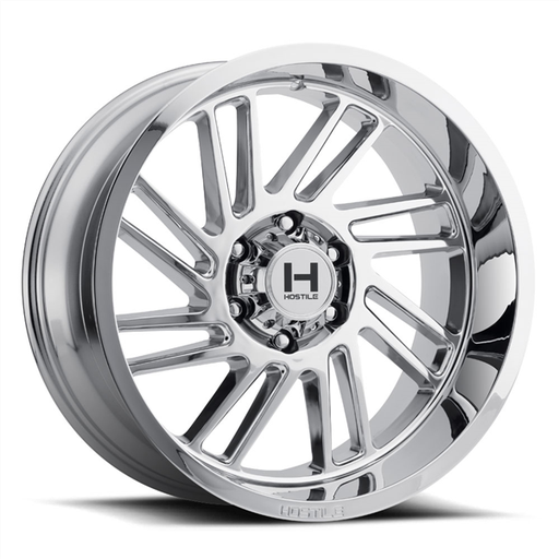 [H110-2090613555C] 20X9 HOSTILE H110 6X135 12MM C.B 87 ARMOUR PLATED ( CHROME )