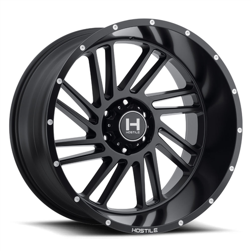 [H110-2090655055BB] 20X9 HOSTILE H110 6X139.7 12MM C.B 106.1MM ASPHALT (SATIN BLACK)
