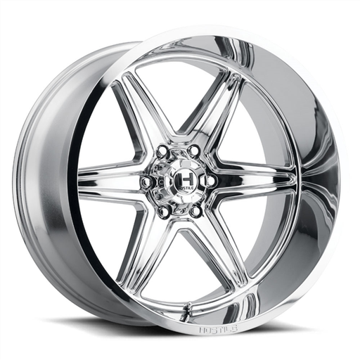 [H117-2090613555C] 20X9 HOSTILE H117 6X135 12MM C.B 87 ARMOUR PLATED ( CHROME )