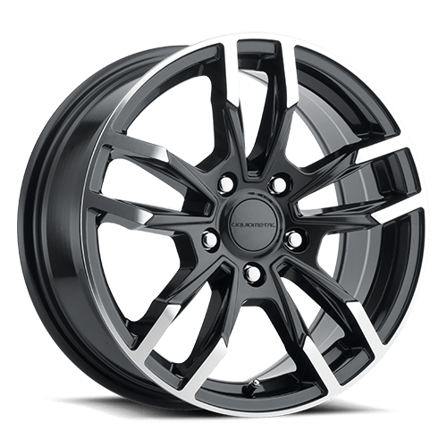 [64983/35-2965GB] 20X9 LIQUID METAL SPLICE 5X114.3 +40MM C.B. 73.1 BLACK MACHINE