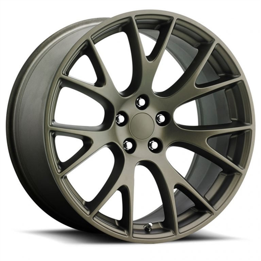 [R218-21115BZ/A7038R] 22X11 DODGE HELLCAT REPLICA WHEELS 5X115 +27MM C.B 71.6 BRONZE