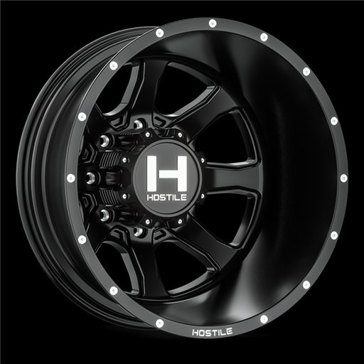 [H403-22828200-221BB] 22X8.25 HOSTILE H403 8X200 -221MM C.B 142.2 (ASPHALT) SATIN BLACK