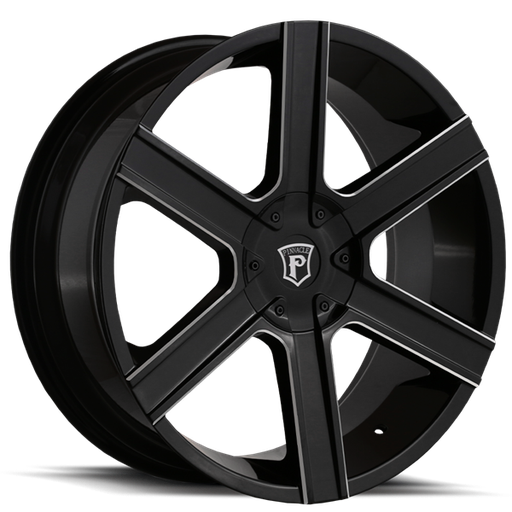 [P922295115-15GBML] 22X9.5 GALLANT 5X115/5X120 15MM (74.1MM) GLOSS BLACK MILLED