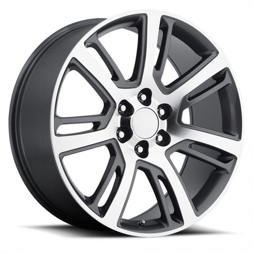 [R228-24084GM] 24X10 REPLICA WHEELS ( ESCALADE ) 6X139.7 +31MM C.B 78.1 GRAY MACHINE