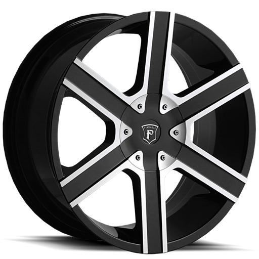 [P92205120-GBM] GALLANT 20x8.5 5-114.3/5-120 38MM (C.B.73.1mm) GLOSS BLACK MACHI