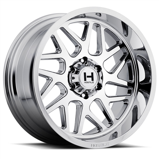 [H108-2010655047C] 20X10 HOSTILE H108 6X139.7 -19MM C.B 106.1 ARMOR PLATED (CHROME)