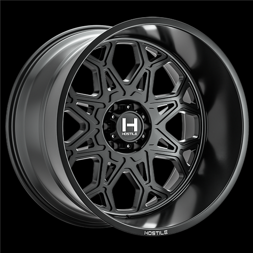 [H132-2010655047BB] 20X10 HOSTILE H132 6X139.7 -19MM (106.1MM) ASPHALT (SATIN BLACK