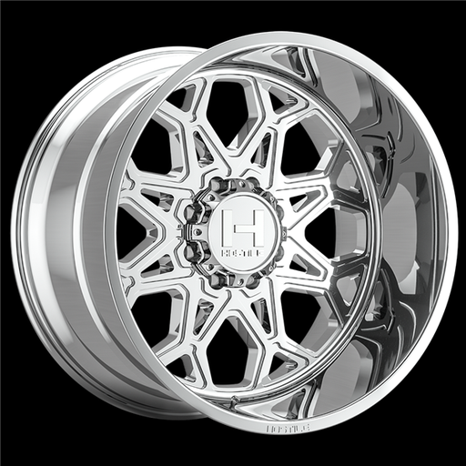 [H132-2010816547C] 20X10 HOSTILE H132 8X165 -19MM C.B 125.2MM ARMOR PLATED (CHROME)