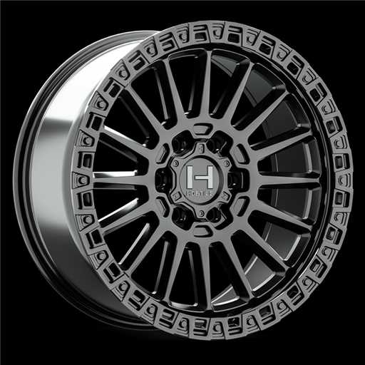 [H137-2090613550A] 20X9 HOSTILE H137 6X135 1MM C.B 87MM ASPHALT (SATIN BLACK)