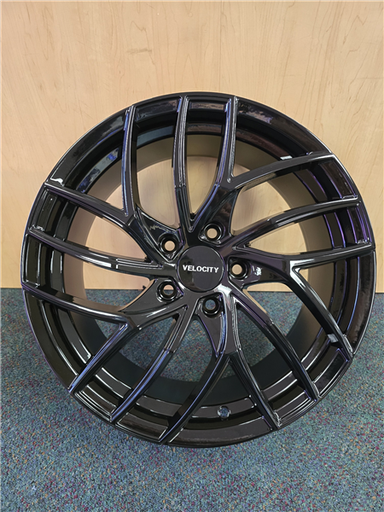 [V372006B] VELOCITY VW37-M 20X8.5+35 5X114.3 C.B-73.1 B ALL BLACK