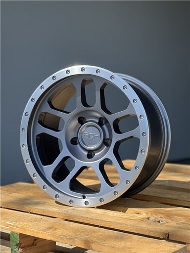 [TRUX1709GREY] AGP 301-9 TRUX 17X9-12 5X127 CB-71.5 GREY W/MACHINED RING