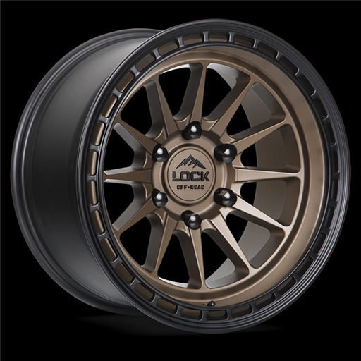 [BAJA-7957MRMBR] LOCK OFFROAD BAJA 17X9+0 5X127 CB-71.5 MATTE BRONZE W/BLACK RING