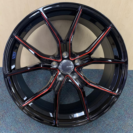 [VE5312006B+MW+TR2] VELSEN WHEEL 531-M 20X8.5+38 5X114.3 C.B-73.1 B+MW+TR2(U)**RED LINE