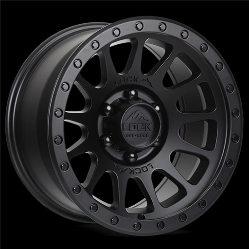 [YOSEMITE-7957MB] LOCK OFFROAD YOSEMITE 17X9+0 5X127 CB-71.5 MATTE BLACK W/BLACK RING