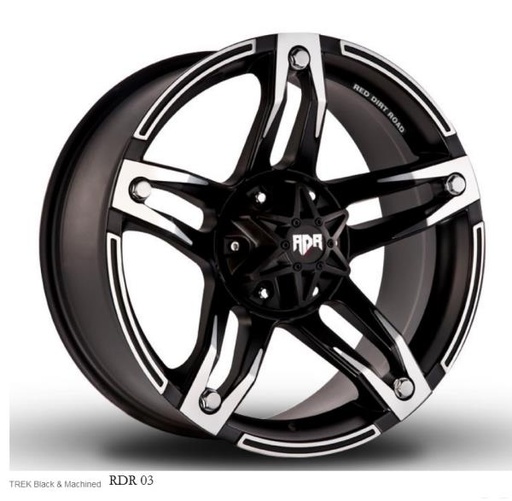 [RD032030M] RDR 03-M 20X9+12 5X127+5X139.7 C.B-78.1 MACHINED/BLACK (TREK)-MFB+M(BALU)
