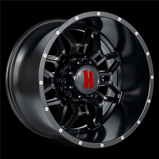 [H109224165-76DFB] HAVOK H109 22X14-76 8X165 C.B-125.2 DFB+MR MATTE BLACK
