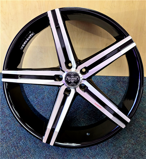 [VE2282207B+M] VERSANTE VE228-M 22X9+15 5X115 C.B-74.1 B+M