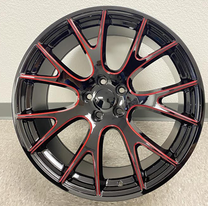 [STW2182007B+MW+TR3] STW 218-M 20X9+15 5X115 C.B-74.2 B+MW+TR3**DODGE HELLCAT REPLICA**SPECIAL****RED