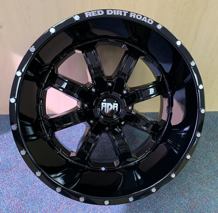 [RD012030-44B+ME] RDR 01-M 20X12-44 5X127+5X139.7 C.B-87.1 MACHINED/BLACK(DIRT)-**B+ME