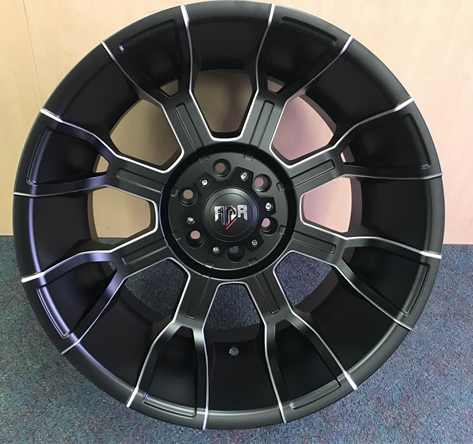 [RD11201244] RDR 11-M 20X12-44 6X139.7 C.B-108 BLACK/MACHINE WINDOW(LANDER)-MFB+MW