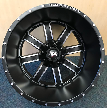 [RD012214127MO] RDR 01-M 22X14-76 5X127+5X139.7 C.B-87.1 MACHINED/BLACK (DIRT)-MFB+MO+ME