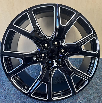 [STW3682215B+MW] STW368-M 22X9.5+25 6X139.7 C.B-78.1 B+MW****CHEVY SUV REPLICA**