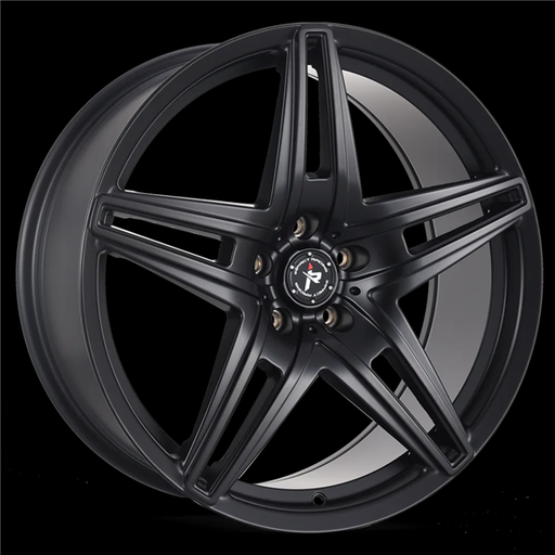 [604SB-28513+35] IMPACT RACING 604 20X8.5+35 5X120 C.B-73.1 SB SATIN BLACK