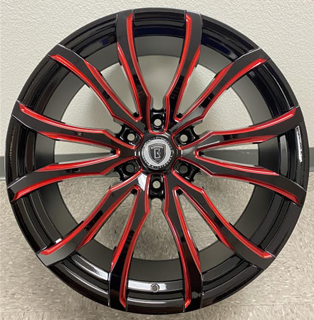 [B332215B+MW+TR3] BORGHINI B33-M 22X9.5+30 6X139.7 C.B-78.1 B+MW+TR3***RED****