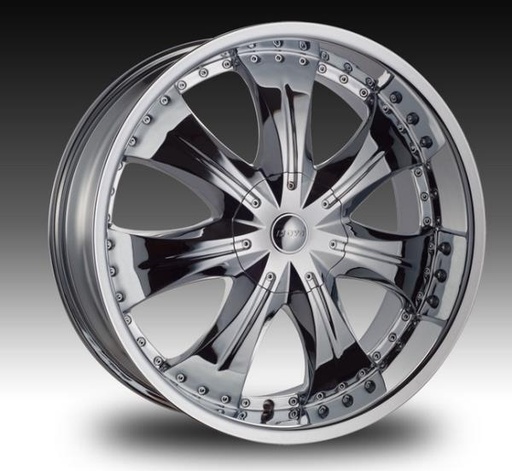 [H92440] HOYO 9 S 24X10+13 5X115+120 C.B-74.2 CHROME