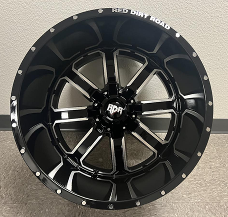 [RD012234-76B+MO+ME] RDR 01-M 22X14-76 6X135+6X139.7 C.B-106.1 MACHINED/BLACK (DIRT)-B+MO+ME