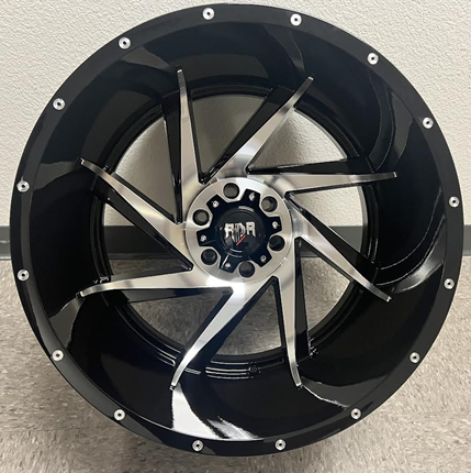 [RD132234-76B+MO+MR] RDR 13-M 22X14-76 6X135+6X139.7 C.B-108 MACHINED/BLACK VORTEX B+MO+MR