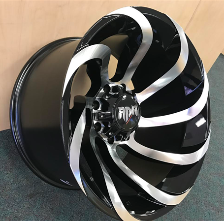 [RD152080-44] RDR 15-M 20X12-44 8X180 C.B-125 BLACK/MACHINE(TORNADO)-B+M