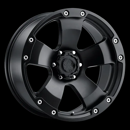 [67639 BOOTLEGGER130-2983B] AMERICAN OUTLAW BOOTLEGGER 20X9-10 6X139.7 C.B-106.2 B SATIN BLACK
