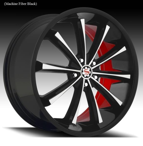 [SW32208+9] SCARLET WHEEL 3 22X9+20 5X120 C.B-74.2 MFB+MO+NTR***SELL BY STAGGER FITMENT ONLY***