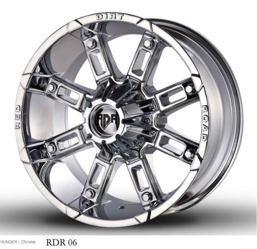 [RD061806C] RDR 06 18X9+0 5X114.3 C.B-73.1 CHROME (THUNDER)-C(R)