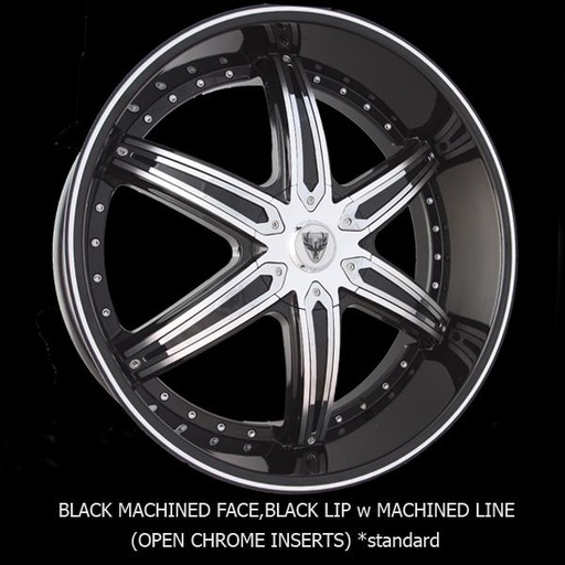 [VNF2607] VENICE FORZA-M 26X9+15 5X115 C.B-74.1 BML+CI BLACK