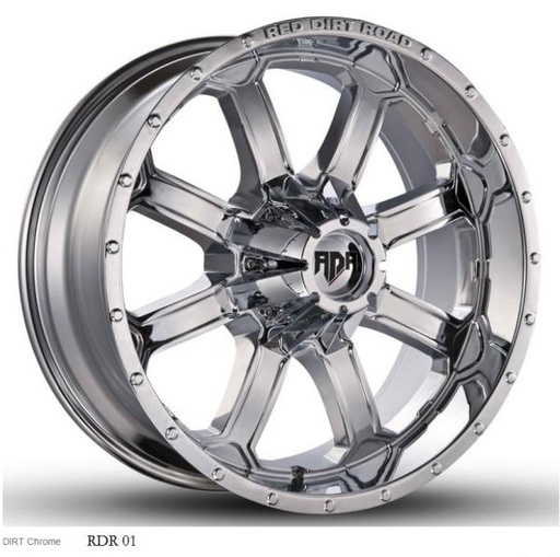 [RD012034-24C] RDR 01N 20X10-24 6X135+6X139.7 C.B-108 CHROME(DIRT)-C