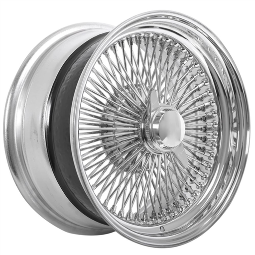 [15X7-100S] WIRE WHEELS 15X7 STANDARD CHROME 100 SPOKE