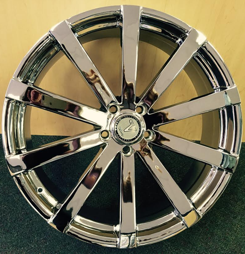 [V122408+13C] VELOCITY VW12 24X9.5+13 5X120 C.B-74.2 CHROME