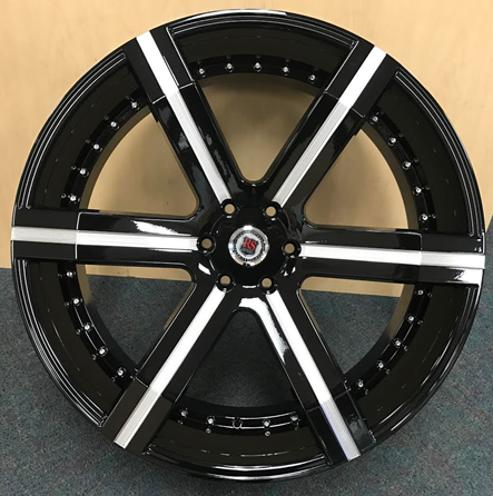 [RSW1002815RB+MF] REDSPORT RSW100BR-M 28X10+25 6X139.7 C.B-78.1 B+MF(U)**WITH RIVETS**