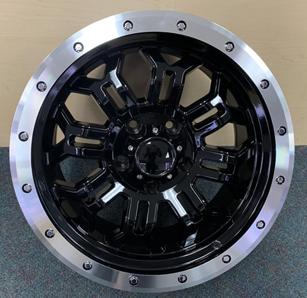 [H108L790550-12BML] HAVOK H108 17X9-12 5X127 C.B-78.1 B+ME BLACK MILLED