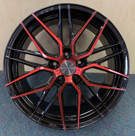 [F551806B+M+TR4+PT] VOHAIMANN WHEEL VMWF55-M 18X8+38 5X114.3 C.B-73.1 B+M+TR4+PT***RED***