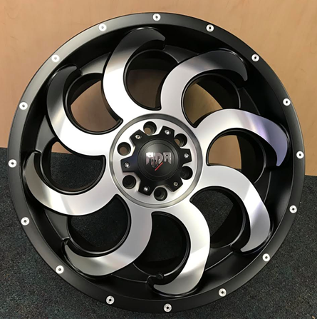 [RD141734-12] RDR 14-M 17X9-12 6X139.7 C.B-108 FLAT BLACK (TITAN)-MFB+MO+MR