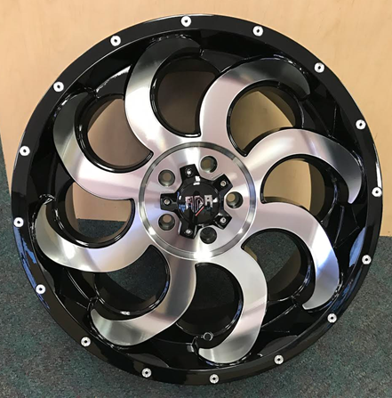 [RD141811-12B] RDR 14-M 18X9-12 5X139.7 C.B-108 (TITAN)-B+MO+MR***SPECIAL***