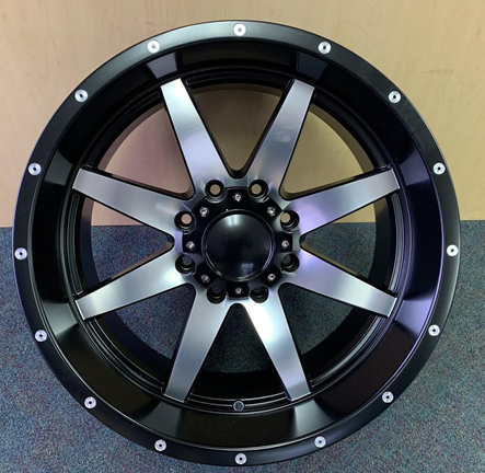 [H112290550+12MB] HAVOK H112 20X9+12 5X127 C.B-78 DFB+MO+MR MATTE BLACK MACHINE FACE