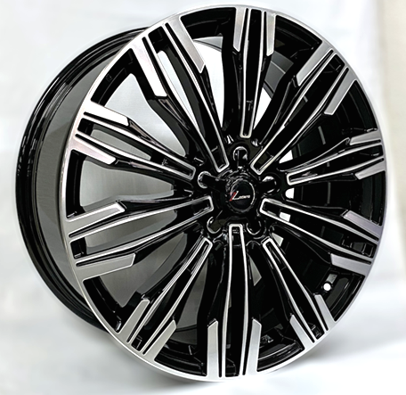 [D1331177506+40GBMF] DRIFT RACING D1331 17X7.5+40 5X114.3 C.B 67.10 GLOSS BLACK MACHINE FACE