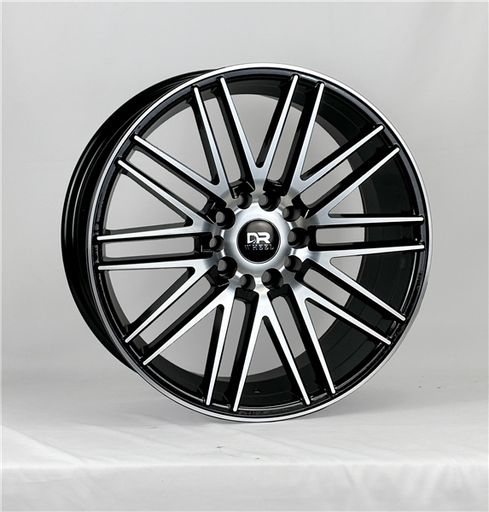 [DR307157019+25GBMF] DRIFT RACING DR307 15X7+25 4X100+4X114.3 C.B 73.10 GLOSS BLACK MACHINE FACE